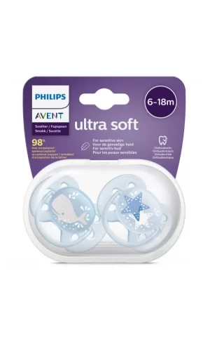 Nessiworld    Avent Ultra Soft Emzik 6-18 Ay Erkek