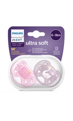 Nessiworld    Avent Ultra Soft Emzik 6-18 Ay Kız