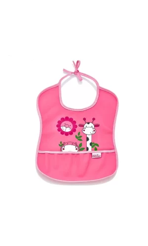 Nessiworld BabyJem Poli Muşamba Küçük Mama Önlüğü 030 Pembe