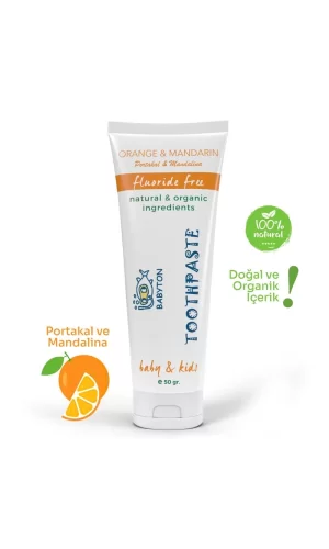 Nessiworld  Babyton Organik Doğal Portakal & Mandalina Aromalı Diş Macunu 50 Gr