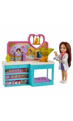 Nessiworld  Barbie Chelsea Meslekleri Öğreniyor Veteriner Oyun Seti HGT12