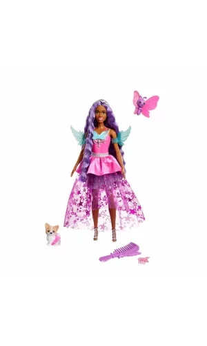 Nessiworld  Barbie Sihirli Dokunuş Peri Masalı Elbiseli Bebek HLC31