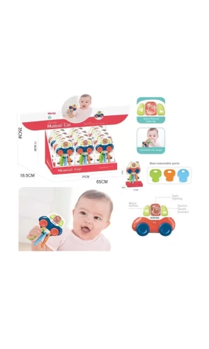 Nessiworld BIB6001-Vardem Işıklı Müzikli Anahtarlıklı Bebek Arabası