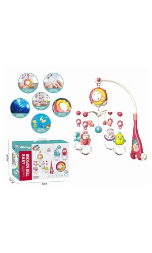 Nessiworld BIB648A54 -Vardem Işıklı Müzikli Kumandalı Kırmızı Bebek Dönencesi