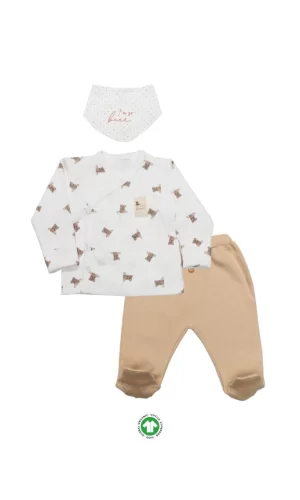 Nessiworld Bistyle I Am So Bear 3lü Takım 13103 Bej-Ekru