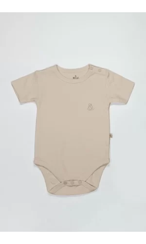 Nessiworld Bistyle Organik Natural Basic Style Yarım Kol Body BS17103 Bej