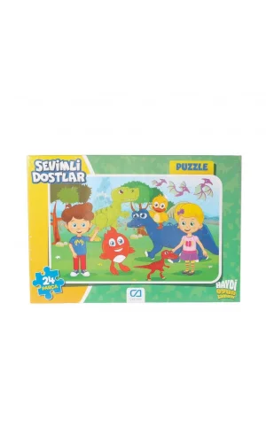 Nessiworld  CAFRM-5121-5122 Sevimli Dostlar Frame Puzzle 24 Parça
