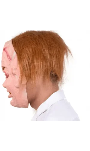 Nessiworld  Çaki Maskesi Kahverengi Saçlı Lateks Et Chucky Çaki Maskesi