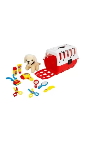 Nessiworld  Çantalı Peluş Köpek Kuaför Seti