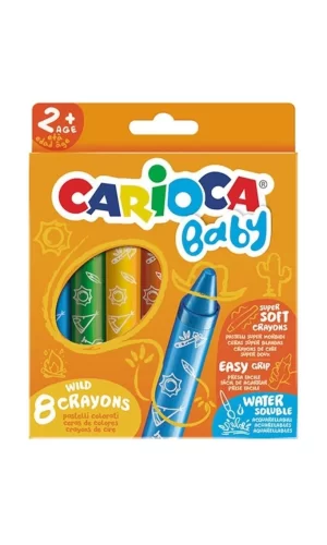 Nessiworld  Carioca Jumbo Bebek Elleri Kirletmeyen Pastel Boya Kalemi 8Li