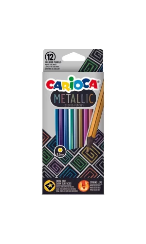 Nessiworld  Carioca Metalik Kuru Boya Kalemi 12Li