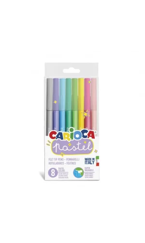 Nessiworld  Carioca Pastel Süper Yıkanabilir Keçeli Kalem 8Li