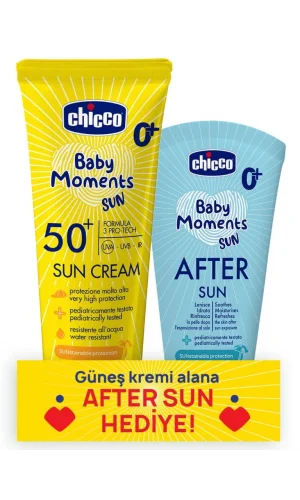Nessiworld  Chicco Baby Moments Sun Güneş Kremi Spf 50+ 75 ml + After Sun Hediye