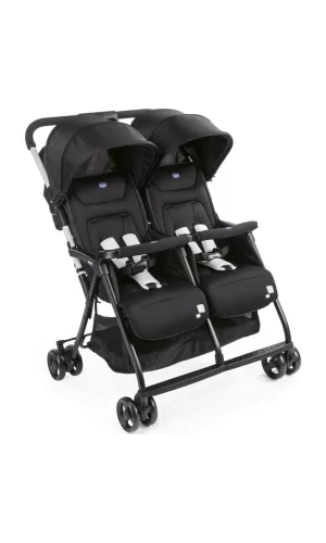 Nessiworld   Chicco Ohlala Twin İkiz Bebek Arabası Black Nigth