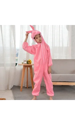 Nessiworld  Çocuk Tavşan Kostümü Pembe Renk 4-5 Yaş 100 cm
