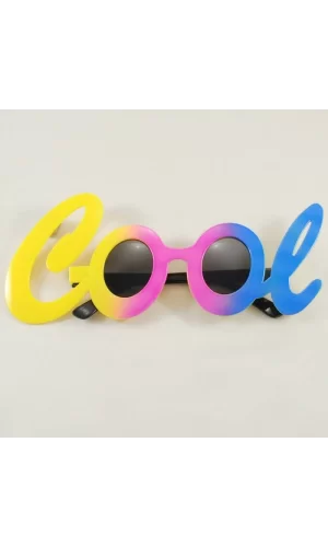 Nessiworld  Cool Yazılı Rengarenk Parti Gözlüğü 21x8 cm