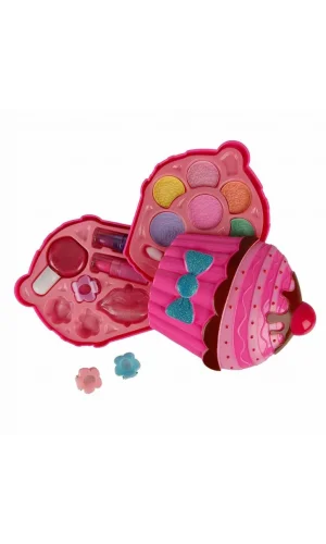 Nessiworld    Cupcake Şekilli 2 Katlı Makyaj Güzellik Seti