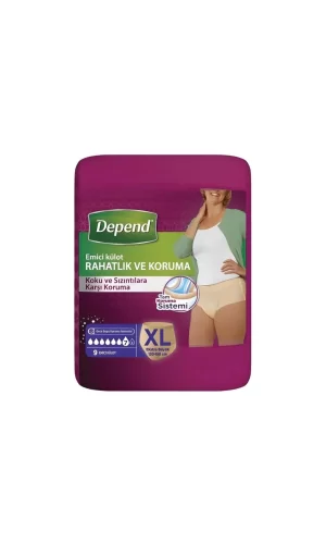 Nessiworld  Depend Emici Külot Extra Büyük Boy Kadın 9 Adet