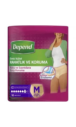 Nessiworld  Depend Emici Külot Orta Boy Kadın 10 Adet