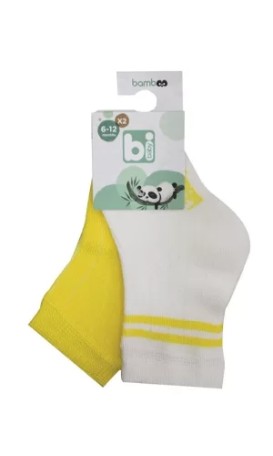 Nessiworld    Derby Bamboo 2Li Çorap 68386 Ekru Sarı
