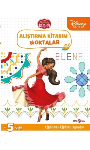 Nessiworld  Disney Eğitsel Prenses Elena Alıştırma Kitabım Noktalar