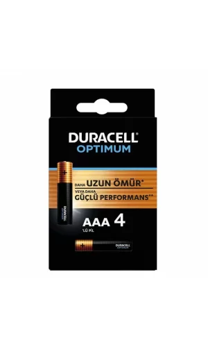Nessiworld  Duracell 4Lü Optimum AAA Kalem Pil