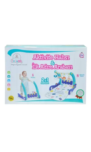 Nessiworld E0633 AKTİVİTE HALISI İLK ADIM ARABASI MAVİ