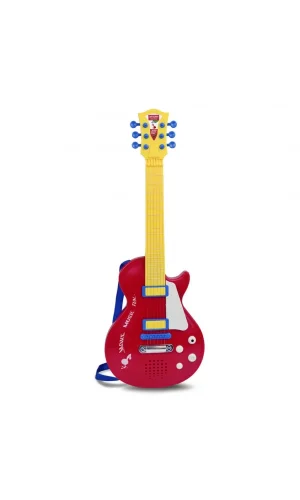 Nessiworld  Elektronik Tuşlu ve Telli Askılı Kırmızı Gitar