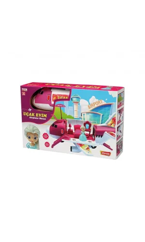 Nessiworld  ERN-2013 Heroes Toys Uçak Ev Bebek Seti - Eren Oyuncak