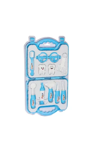 Nessiworld  ERN-2040 Çantalı Mavi Dişçi Seti -Heroes Toys