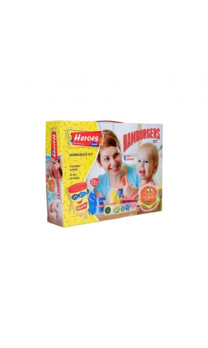 Nessiworld  ERN-538 Heroes Hamburger Oyun Hamuru Seti - Eren Oyuncak