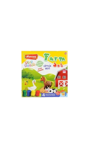 Nessiworld  ERN-588 Heroes Orta Kutulu Çiftlik Oyun Hamuru Seti  - Eren Oyuncak