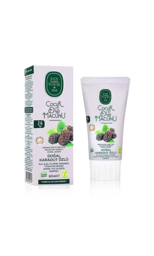 Nessiworld  Eyüp Sabri Tuncer Doğal Karadut Özlü Diş Macunu 2-6 Yaş 60ml