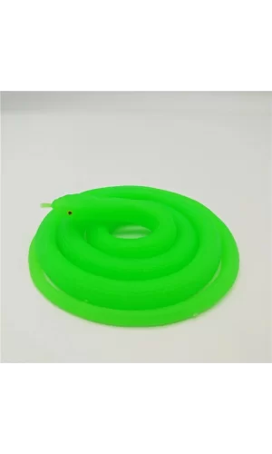 Nessiworld  Fosfor Yeşil Renk Gerçekçi Görünüm Şaka Yumuşak Yılan 120 cm