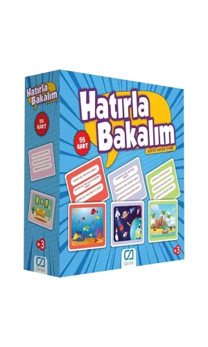 Nessiworld  Games Hatırla Bakalım Eğitici Hafıza Oyunu 55 Kart 5108