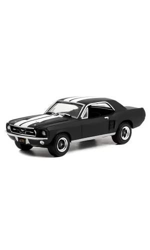 Nessiworld  Greenlight 1:64 1967 Ford Mustang Coupe In Black With White Stripes