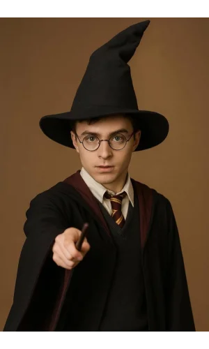 Nessiworld  Harry Potter Seçmen Şapkası Siyah Renk
