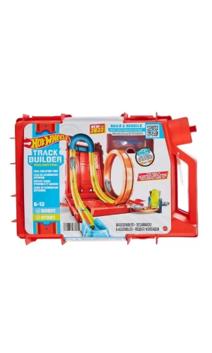 Nessiworld HDX78 HW Track Builder Benzin Bidonu Akrobasi Seti, Hot Wheels Track Builder