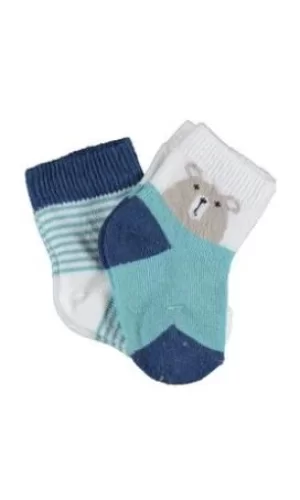 Nessiworld       Hello Teddy Bear 2Li Kız Çorap 68404 Yeşil