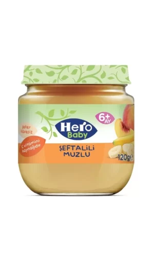 Nessiworld Hero Baby Şeftalili Muzlu Kavanoz Mama 120 Gr