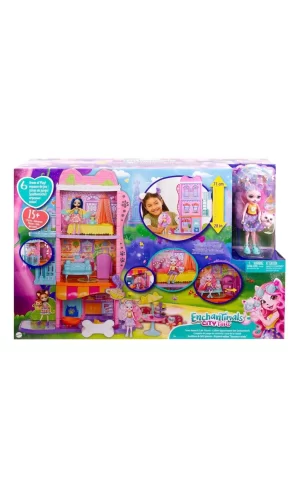 Nessiworld HHC18 Enchantimals Şehir Evi ve Kafe Oyun Seti
