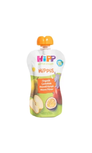 Nessiworld  Hipp Organik Çarkıfelek Meyveli Karışık Meyve Püresi 100 Gr