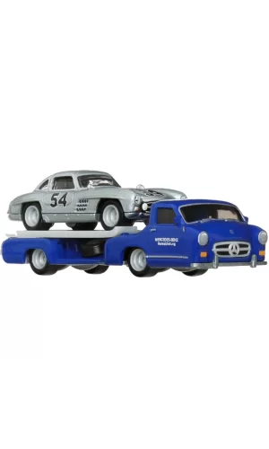 Nessiworld  Hot Wheels Team Transport Mercedes Benz 300 SL 55 Blaues Wund HRV48