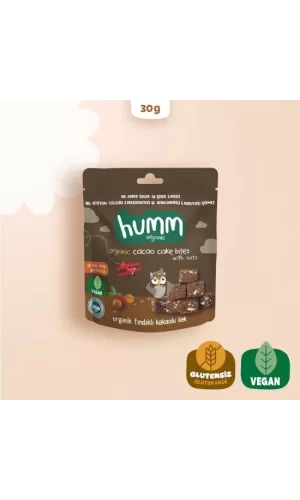Nessiworld  Humm Organik Fındıklı Kakaolu Vegan Kek 30 Gr
