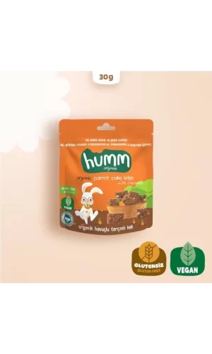 Nessiworld  Humm Organik Havuçlu Tarçınlı Vegan Kek 30 Gr