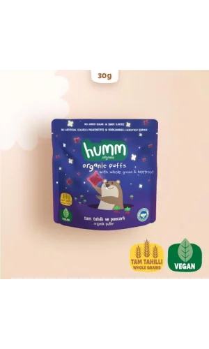 Nessiworld  Humm Organik Pancarlı ve Tam Tahıllı Puflar 30 Gr