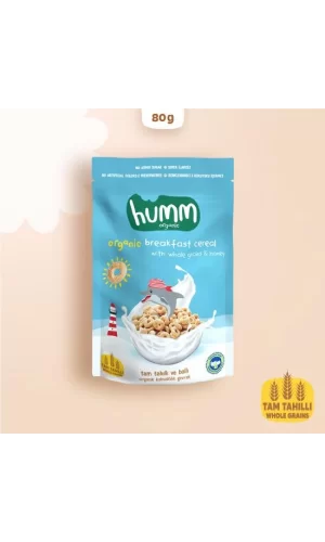 Nessiworld  Humm Organik Tam Tahıllı ve Ballı Kahvaltılık Gevrek 80 Gr