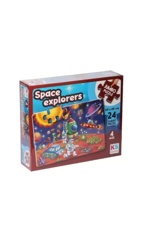 Nessiworld    JP 31011 Space Explorers Jumbo Puzzle 24 Parça -KSPuzzle