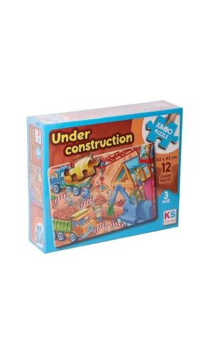 Nessiworld  JP 314004 Under Construction Jumbo Puzzle 12 Parça