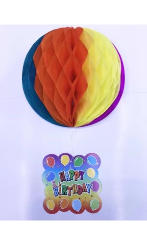 Nessiworld  Kağıt Süs Happy Birthday Dekor 55 cm-0748